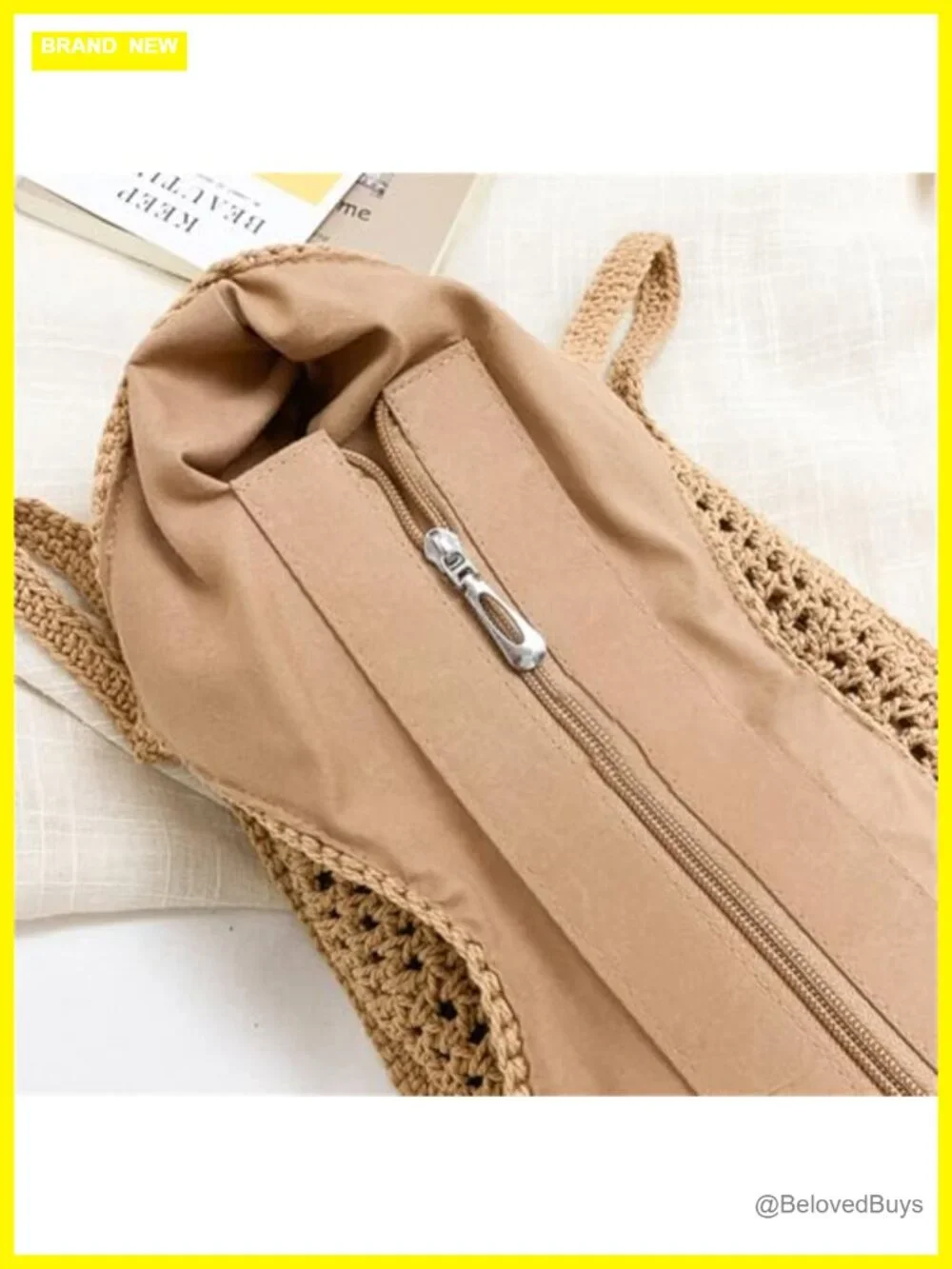 Large Crochet Woven Hobo Shoulder Tote Beach Vacation Bag